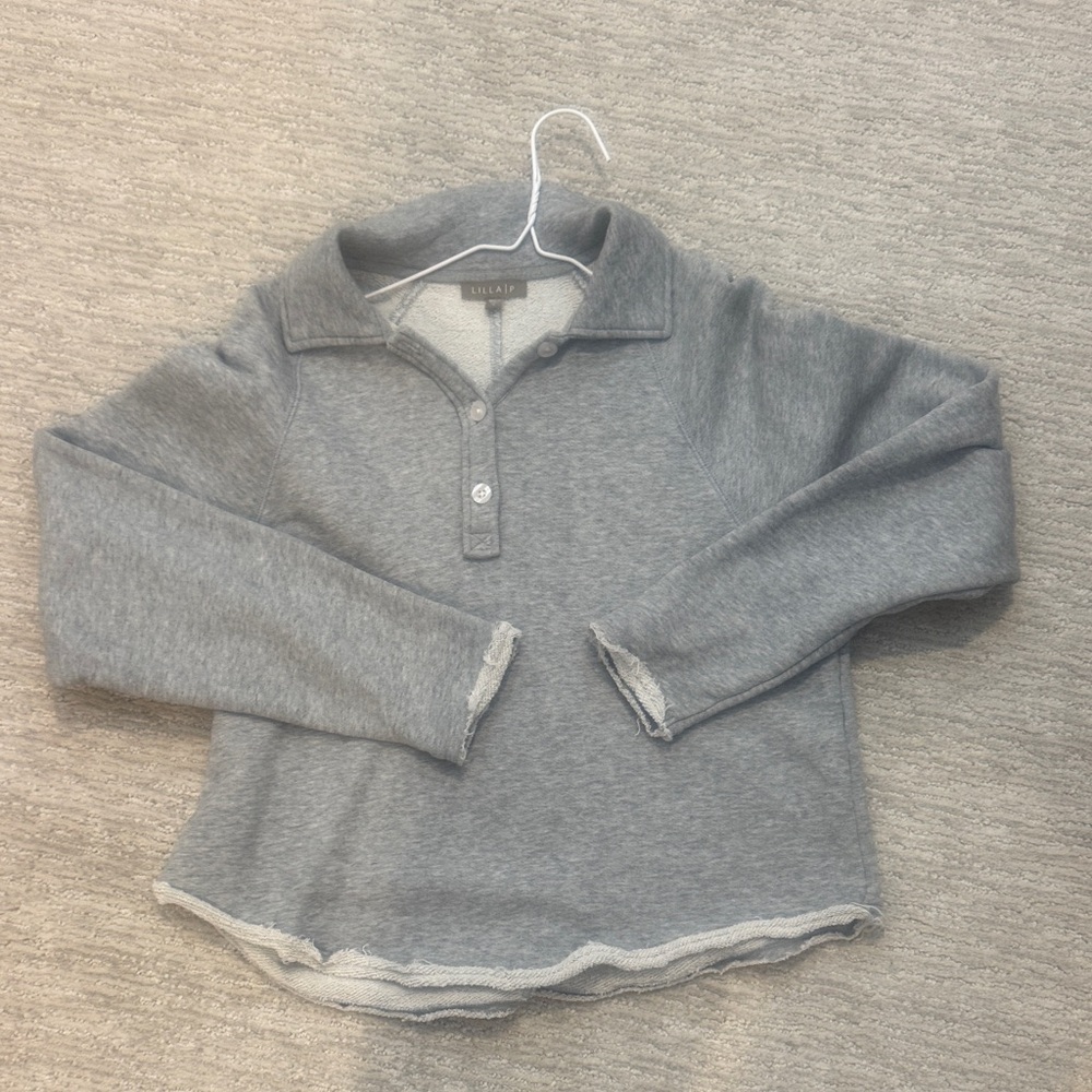 Lilla P Womens Gray Sweatshirt